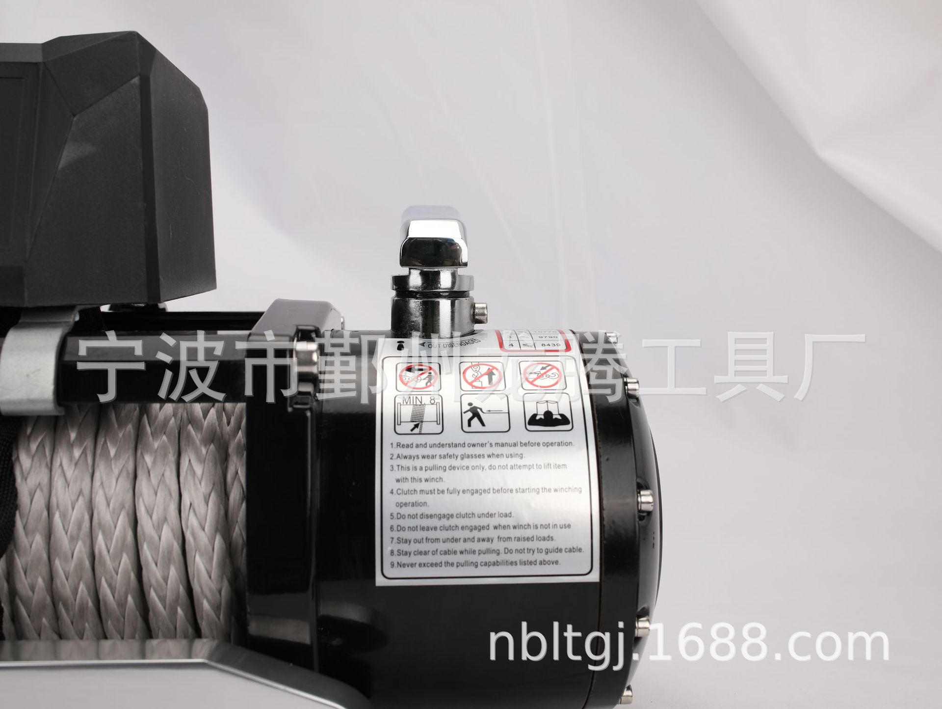Direct from the factory: 14000lb car winch, 12V, essential for off-road adventures, with nylon rope, for vehicle towing