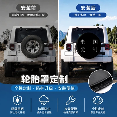 Tire Cover, Rainproof and Sunproof, Universal — Spare wheel cover