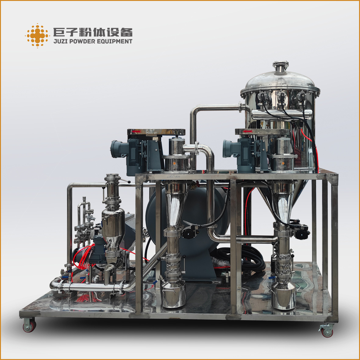 【小型实验室气流分级机】惰性气体保护防爆防氧化金属粉末专用