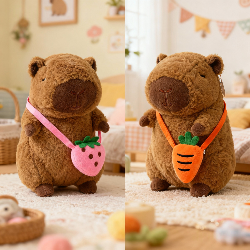 Mayorista de juguetes de peluche de la serie Kapibara muñeca de agua muñeca de muñeca de boda lanza transfronteriza