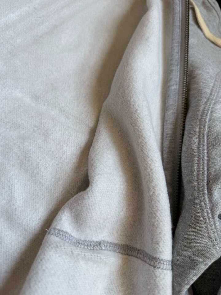 Áo hoodie nam khóa kéo có mũ, lót lông dày, thêu hình ngựa nhỏ, form rộng unisex — Màu xanh tím than, màu xám, màu đen chi tiết 4