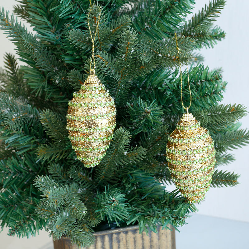 exportación de comercio exterior decoraciones navideñas tipo oliva colgante de bola de Navidad árbol de Navidad colgante diseño de ventana