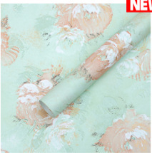 Dream Back Garden Net Red Art Papel de embalaje Papel de embalaje de flores de sentido avanzado Papel de embalaje de flores de peonía Papel de embalaje de ramo de pintura al óleo