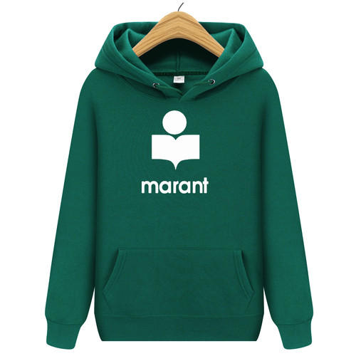 Spring and Autumn Men and Women Marant Fashion Alphabet Print Hooded Personal Casual Long Sleeve Sweatshirt 15 Colors