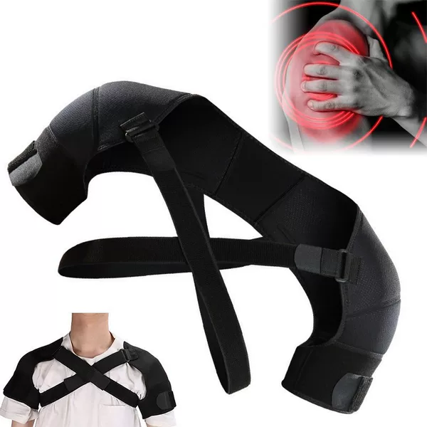 Cross-border New Sports Shoulder Protection Strap Double Shoulder Pressure Breathable Protective Back Protection Strap Two-way Adjustable Fitness Protector