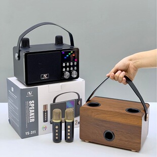 YS-311 hot-selling karaoke set stereo retro high-end song artifact audio wireless Bluetooth dual speaker