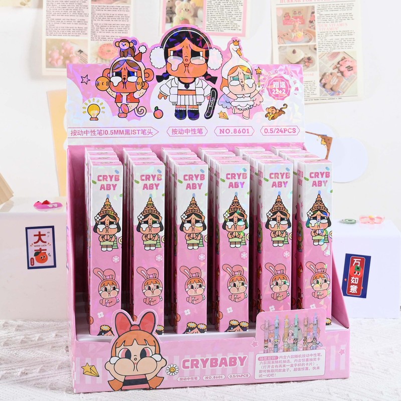新款猫和老鼠盲盒笔卡通高颜值汤姆杰瑞签字笔书写顺畅按动中性笔|undefined