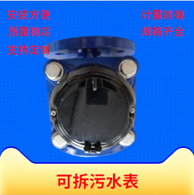 工厂货源可拆螺翼式污水表 大口径法兰水表 工业 农业灌溉水表