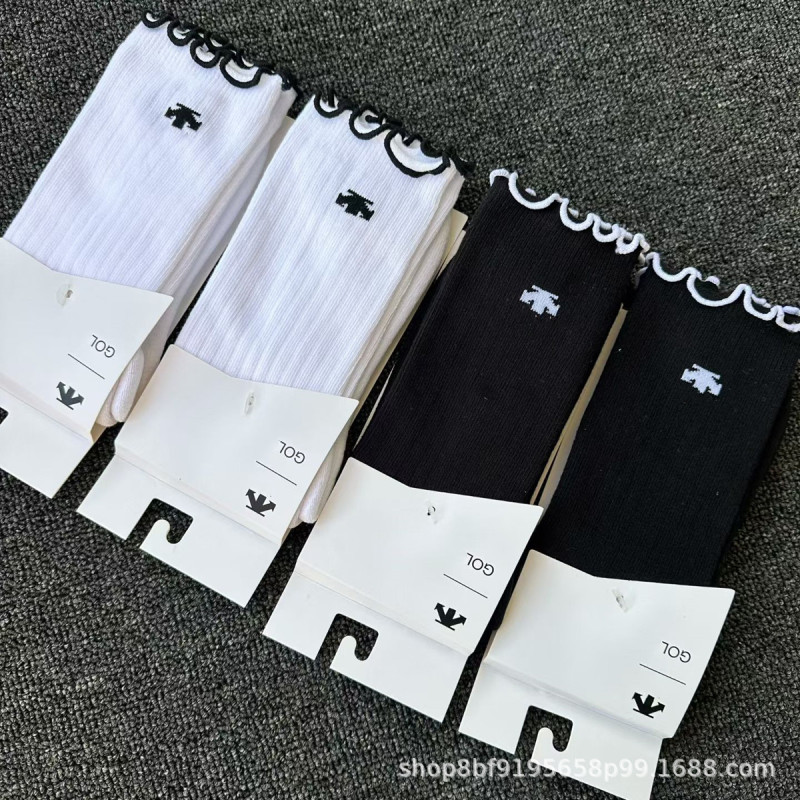 New Desan Women's Cotton Socks Pro Series Seamless Thin Sports Socks for All Seasons Early Spring New Lace Three-Arrow Design New Desan Women's Cotton Socks Pro Series Seamless Thin Sports Socks for All Seasons Early Spring New Lace Three-Arrow Design