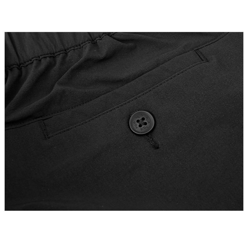 Quần thể thao nam Golf dáng cổ điển, thun lưng co giãn, thoáng mát mùa hè — KUZ160-Kaki, KUZ160-Màu đen, KUZ160-màu trắng chi tiết 19