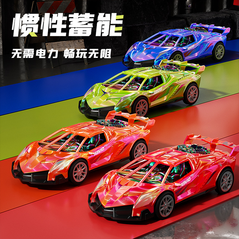 Inercia de juguete coche de carreras para niños 1 - 13 años de edad modelo de simulación de automóviles deslizantes al por mayor