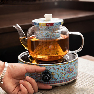 Factory Wholesale One Year Warranty Electric Ceramic Stove Enamel Teapot Set New Infrared Temperature Control Steaming Without