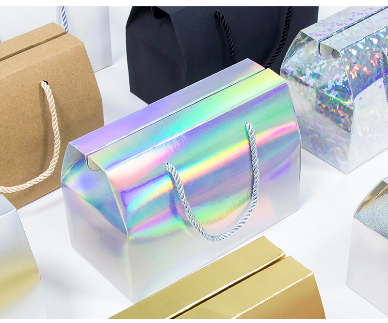 55g Weight Packing Box Event & Party Supplies 1 Piece Quantity Wedding, Banquet, Party Occasion Multicolor Pattern Multicolor Paper Wedding Banquet Party Packing Box Gift Wrapping Supplies 4