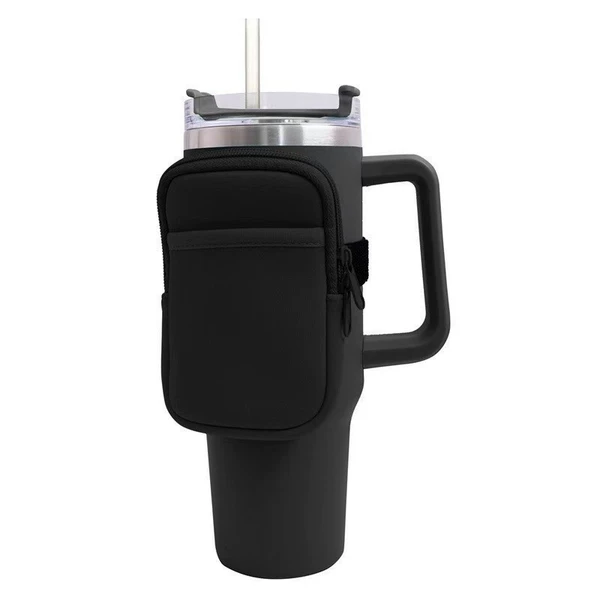 Black with front pocket