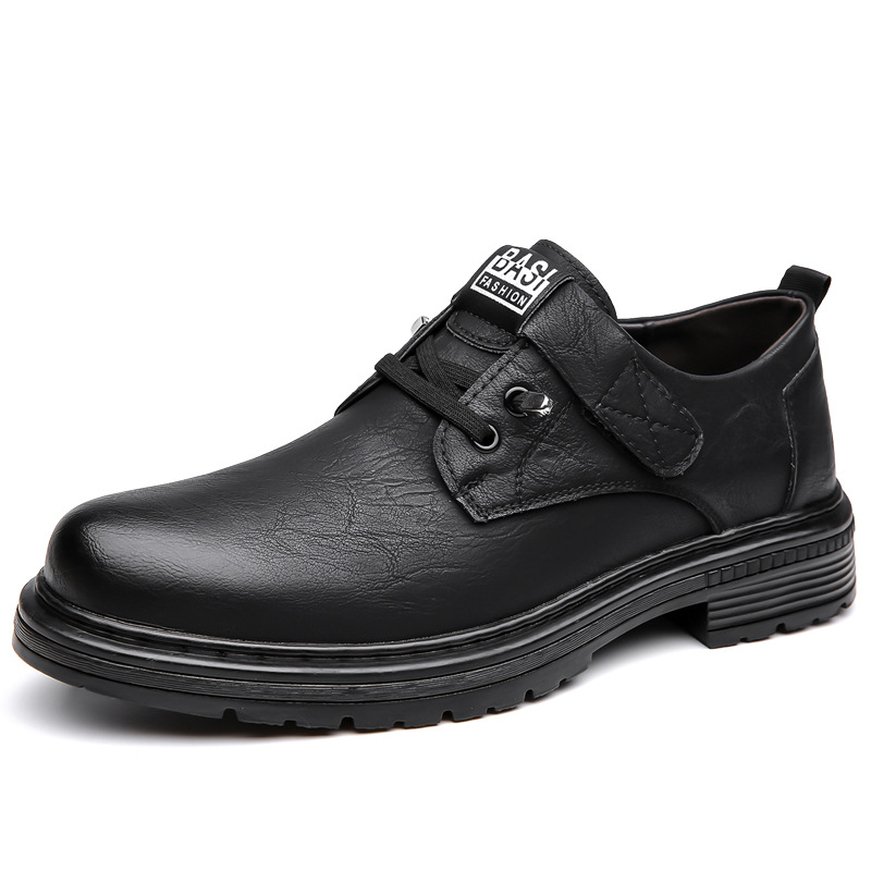 Herren Lederschuhe Für Freizeit Im Britischen Arbeitsstil_voghion.com