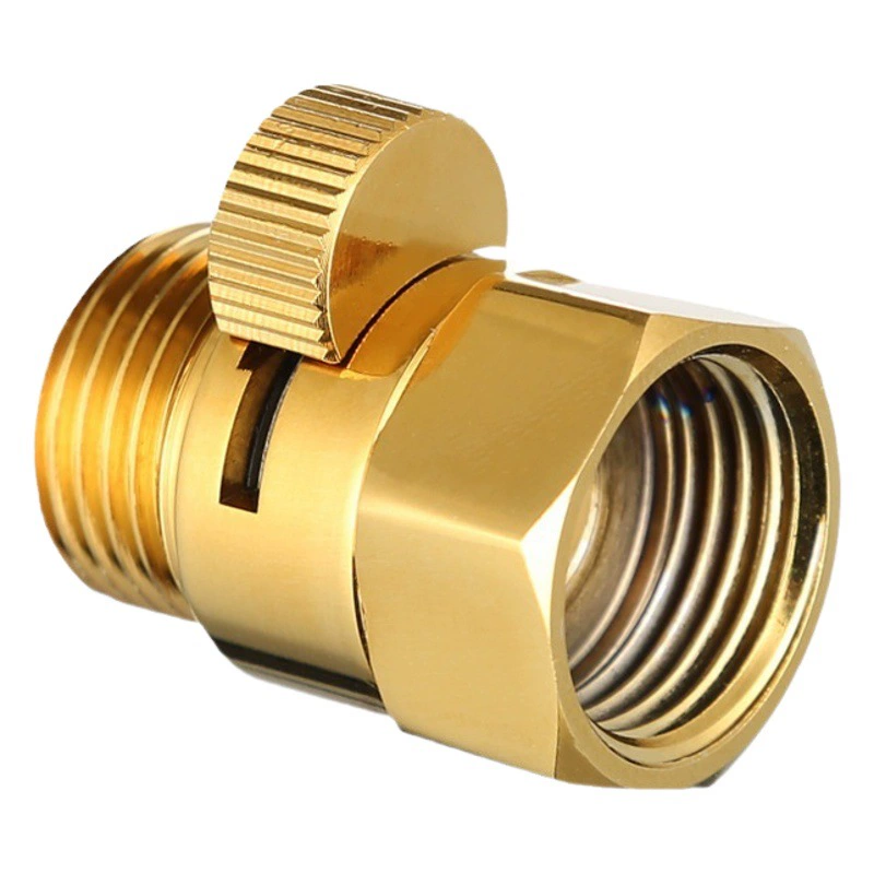 Полный медный сквозной клапан Выключатель углового клапана унитаз-распылитель дождевой воды клапан 4 регулирующий поток клапан быстрого открытия соединения