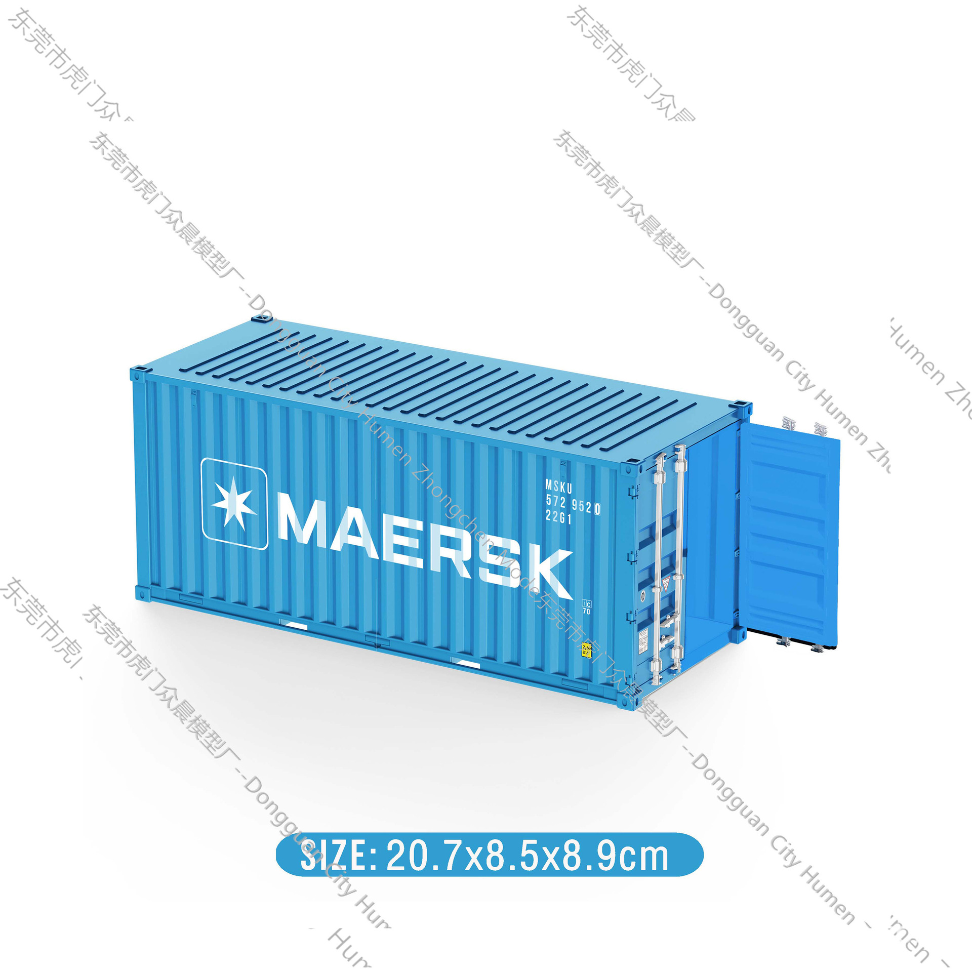 Modelo de contenedor mediterráneo Pequeños adornos industria logística Regalo de acompañante de negocios Soporte de impresión de logotipo gráfico