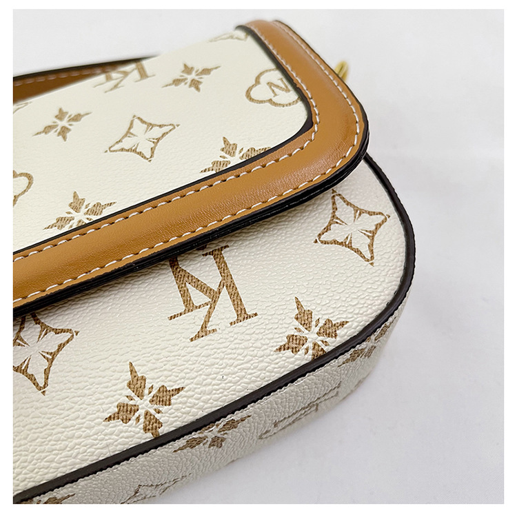 High-End-Damentasche, trendige Damentasche, modische kleine Tasche, Retro-Druck-Handtasche, Umhängetasche, leichte Luxus-Umhängetasche_voghion.com