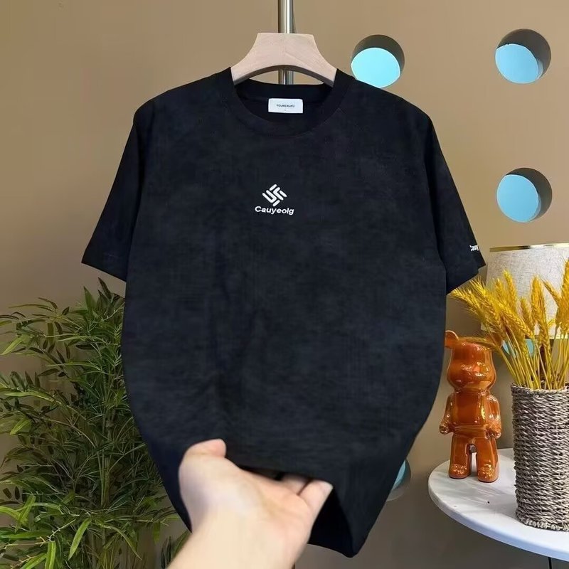 トレンディなブランドタイダイソロナ半袖 Tシャツメンズ夏 2025 新しいトレンディな多用途半袖カジュアルメンズ Tシャツ|undefined