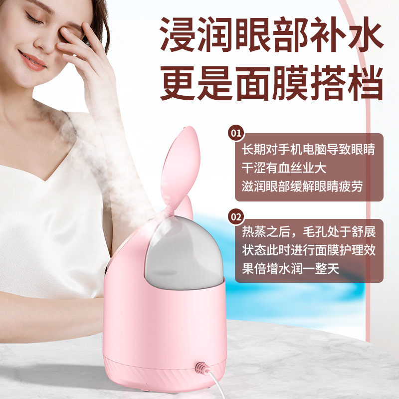 冷热双喷蒸脸仪纳米补水喷雾器面脸部家用蒸汽机美容院专用蒸脸器|undefined