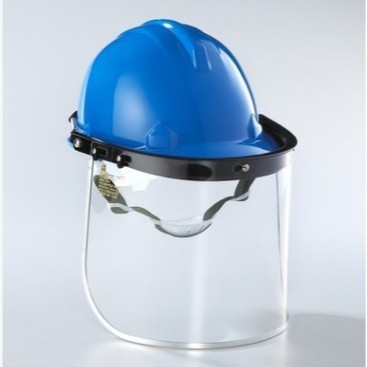 蓝鹰面屏FC48帽弓A2安全耐酸碱防护面罩防冲击防飞溅面屏活动面屏