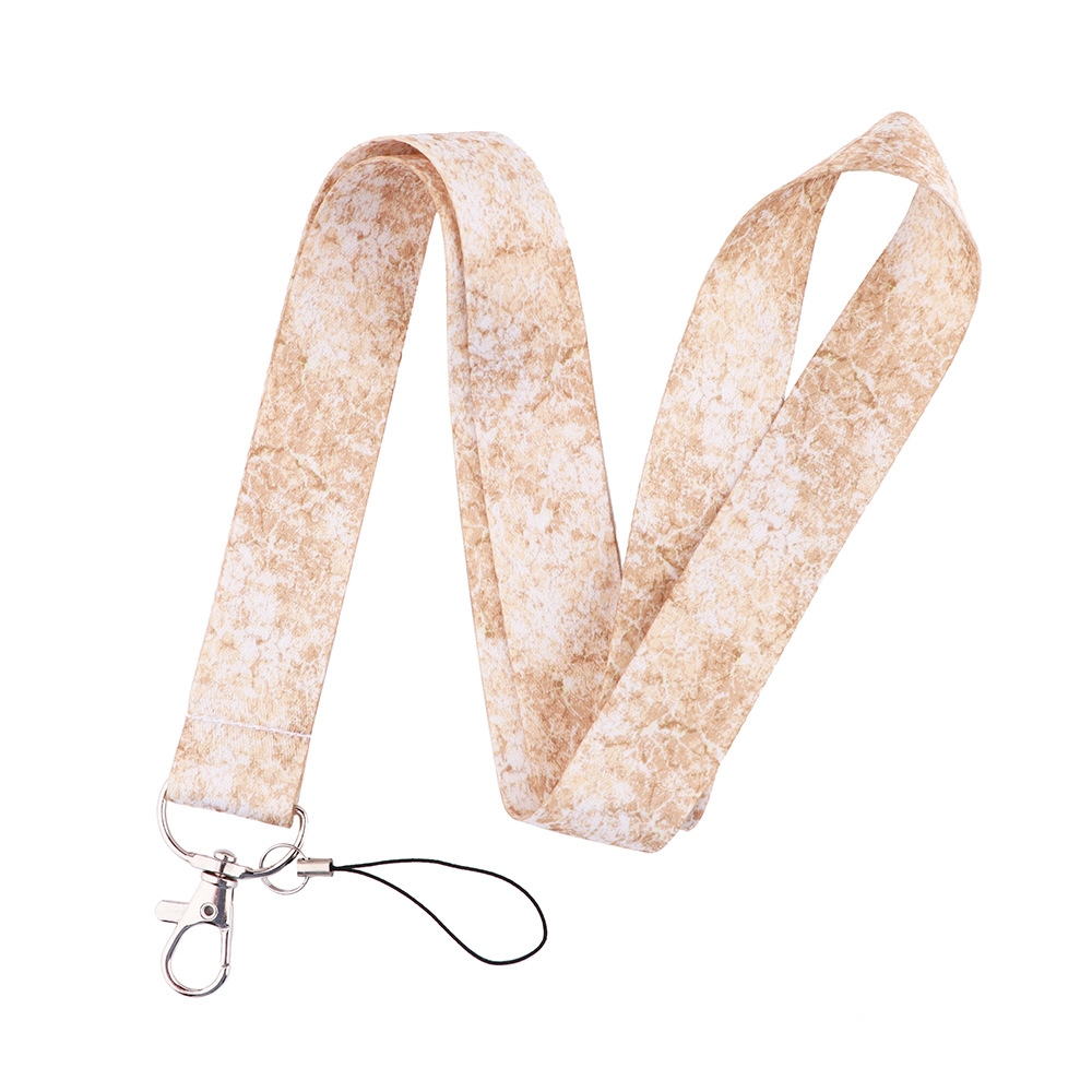 Gradient Color Pattern Fashion Style Fashion Marble Texture Mobile Phone Lanyard Work Id Lanyard