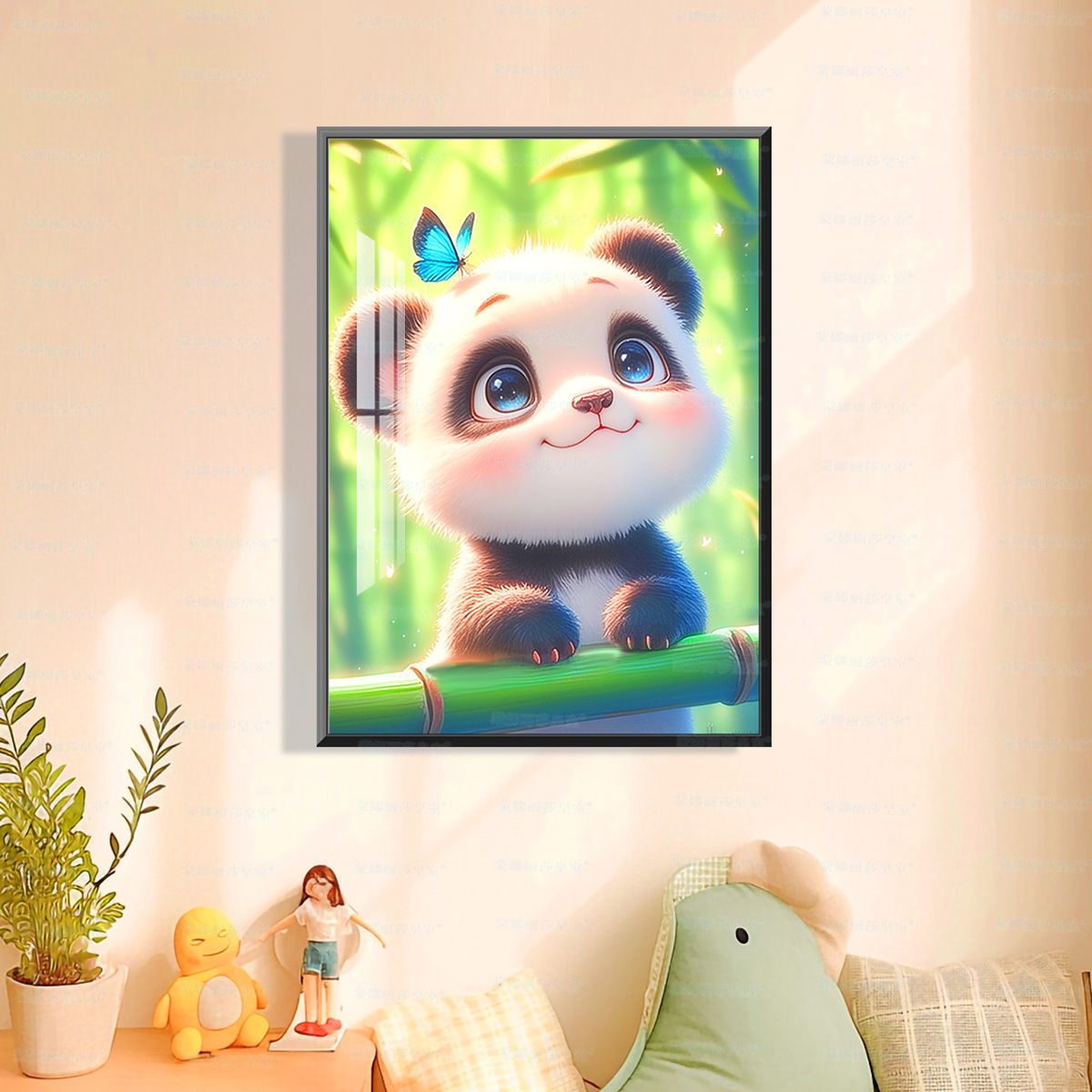 [Algodón importado] Mona Lisa Real Cutie Panda nuevo sistema de curación de animales bordado de hilo a mano image 4