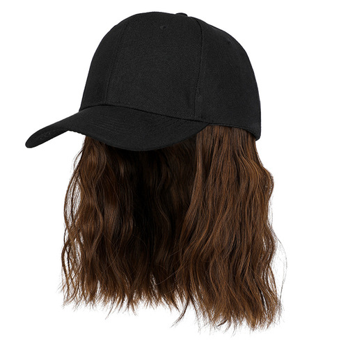 Cap and Wig Integrated Women's Fashion Wig Cap Bobo Bobo Head Summer Short Wavy Hair New Wholesale