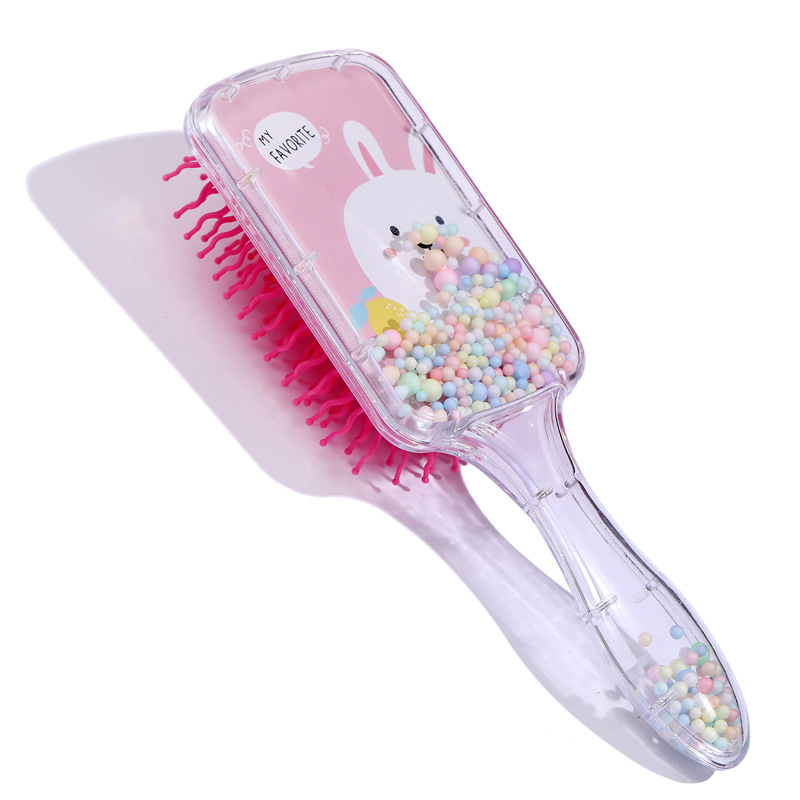 Cute Unicorn Rainbow Geometric Transparent Hair Comb display picture 5