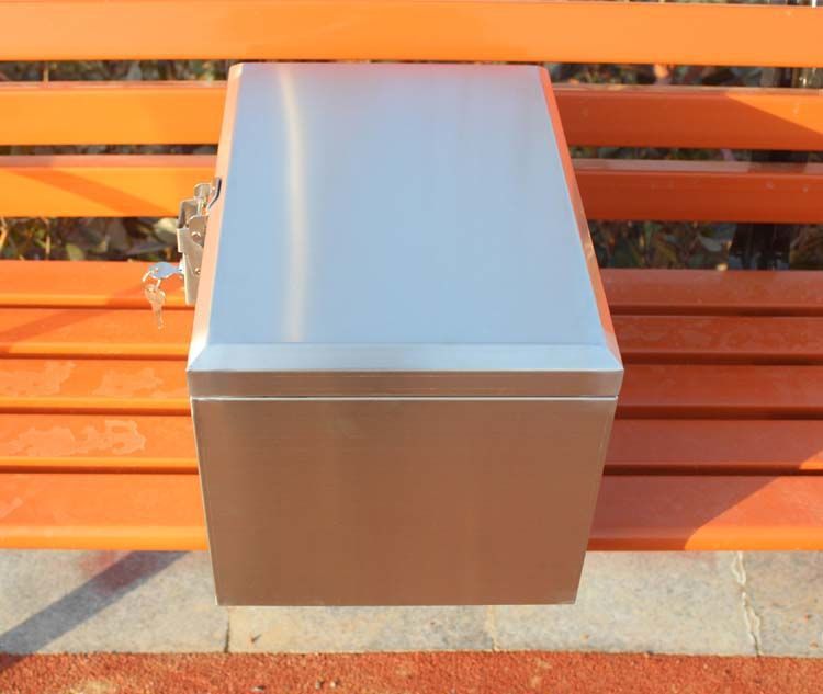 Large capacity stainless steel new tail box motorcycle trunk battery car universal box universal toolbox storage box