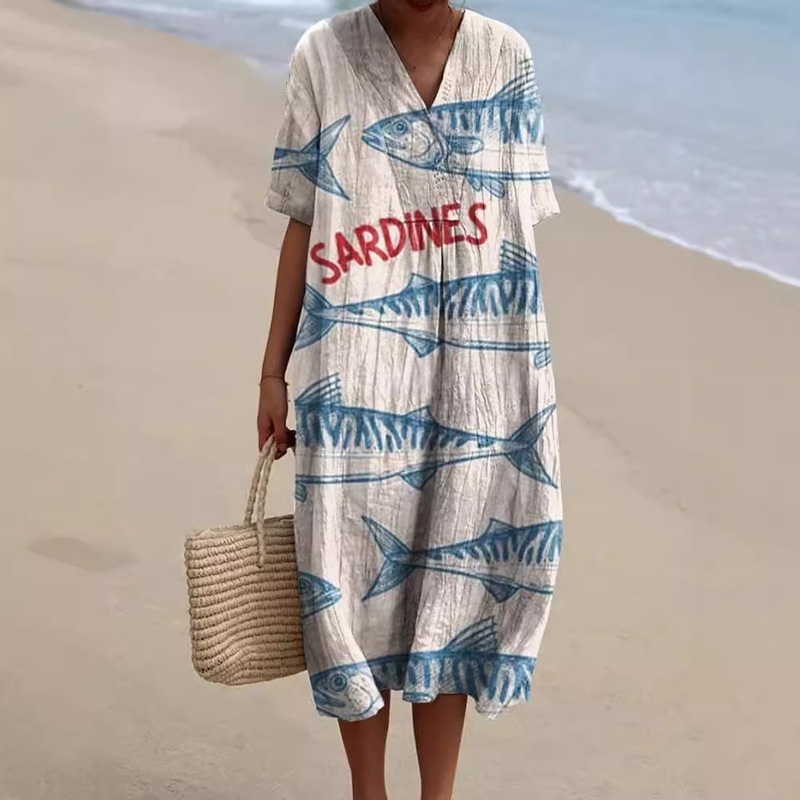 European and American Cross-Border Independent Site Amazon Shirt Dress Women's Casual Floral Print Long-Sleeve Dress European and American Cross-Border Independent Site Amazon Shirt Dress Women's Casual Floral Print Long-Sleeve Dress