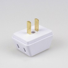 跨境货源 一转三美规 一拖三电源转换插头旅行插头1转3插座 现货