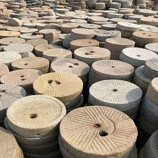 刻字老磨盘农村磨盘古建景观复古装饰磨盘旧碾盘园林铺路石磨盘-阿里巴巴
