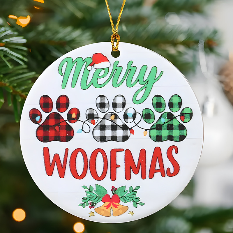 友情についてのクロスボーダークリスマスアクリルフラットペンダントクリスマスツリー装飾ペンダント2Dカーペンダント|undefined