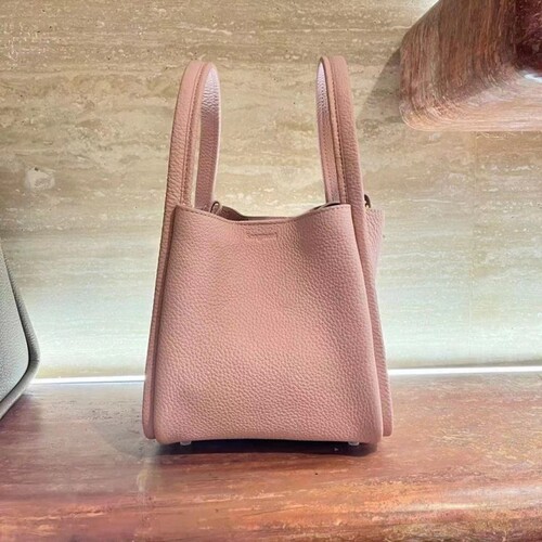 songmont medium small new lock vegetable basket series cowhide large capacity commuter portable bucket bag women's bag