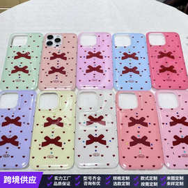 透明镂空蝴蝶图案手机壳适用苹果13promax防摔11/12软iPhone14/15