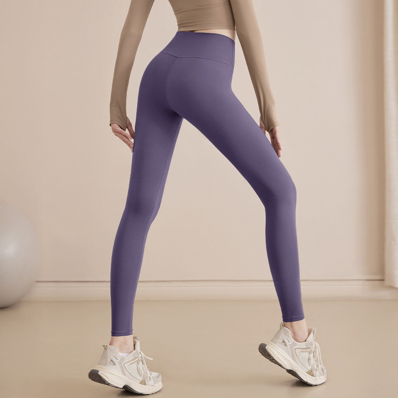 Pantalones de yoga elásticos, cintura alta, abdomen, caderas, pantalones deportivos de fitness