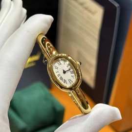 瑞士新款椭圆形手环形女表首饰直播女士石英watches时间