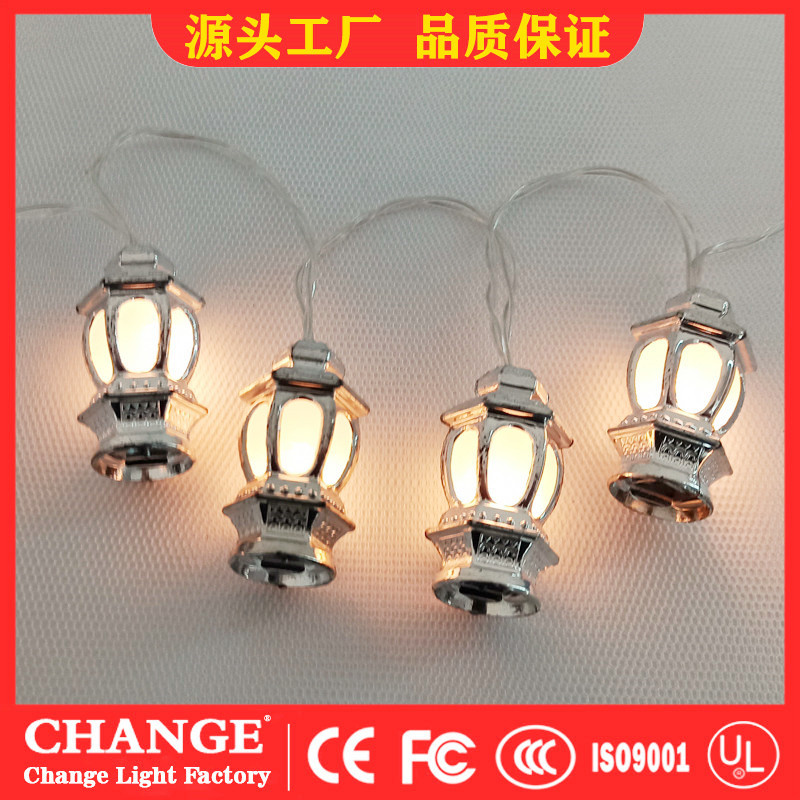 은색 랜턴 따뜻한 램프