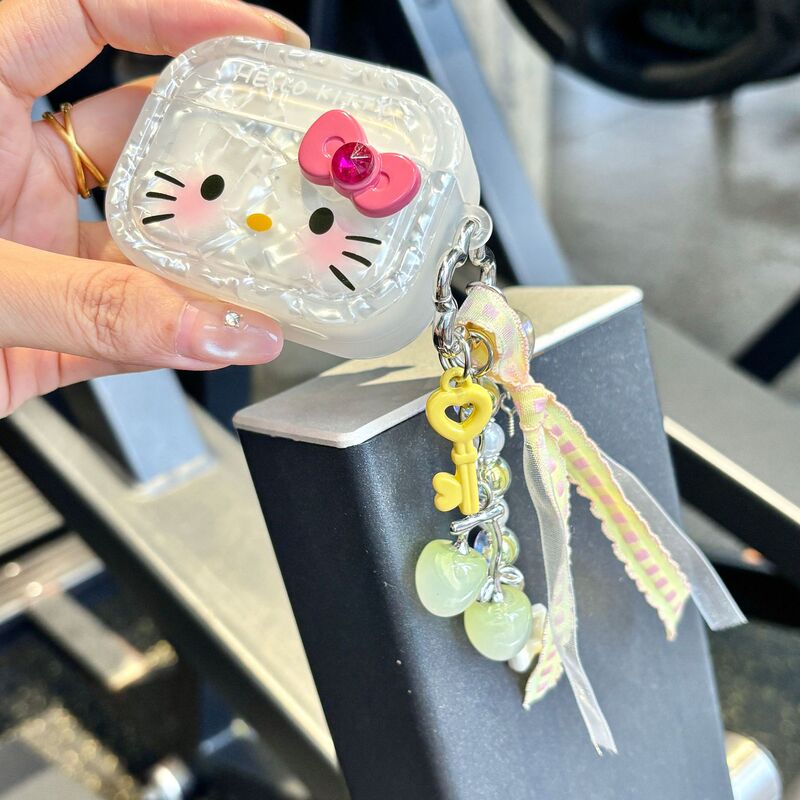 3D cherry ribbon beaded keychain, a cute accessory for bags, phone chains, and keychains, available for wholesale 3D cherry ribbon beaded keychain, a cute accessory for bags, phone chains, and keychains, available for wholesale