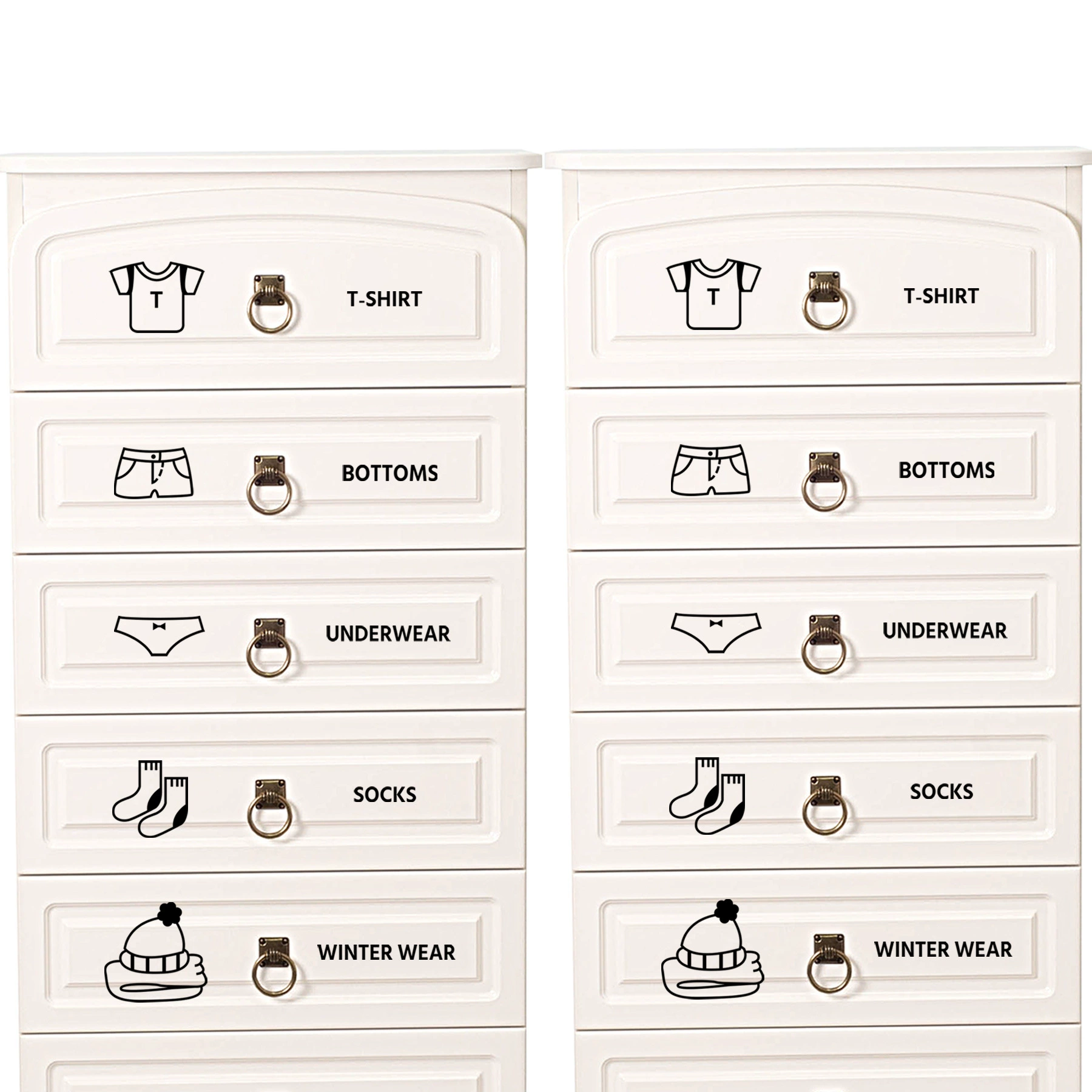 PH5289 ящик для хранения одежды и носков, знак для спальни, дома, декоративная наклейка на стену, трансграничная съемная