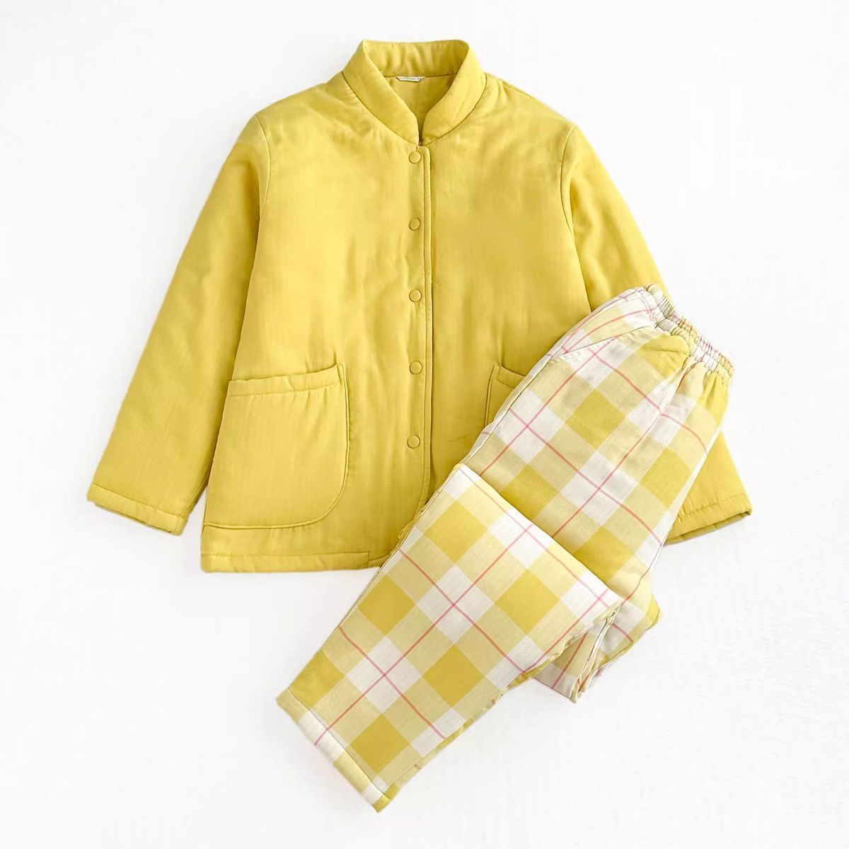 Women's [stand collar] yellow