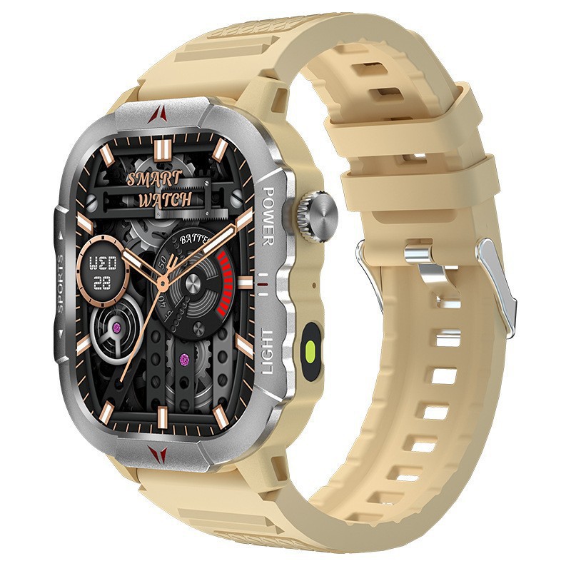 Large Screen Bluetooth Smartwatch 2.01' Waterproof Pedometer Heart Rate Monitor LED Light Outdoor Sports Tracker_voghion.com