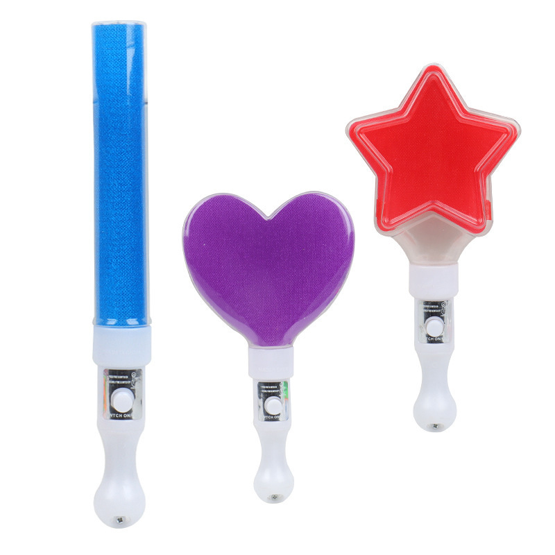 メーカー卸売 LED 五芒星蛍光スティック発光スティックスターフラッシュスティックコンサートサポートスティックロゴ|undefined