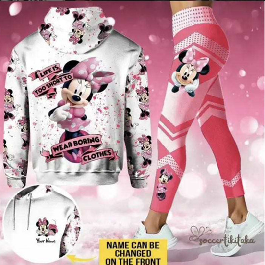 AliExpress Amazon estilo europeo y americano ropa de mujer 3D impreso Mickey Mouse dibujos animados señoras ocio deportes traje