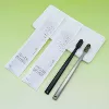 Black and gray octagonal sandblasted star film (half black toothbrush and half gray toothbrush)