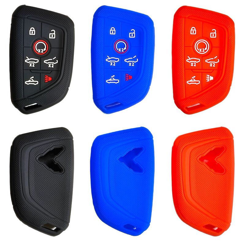 For Chevrolet Corvette C8 remote control 7-button silicone key case Chevrolet Corvette key case