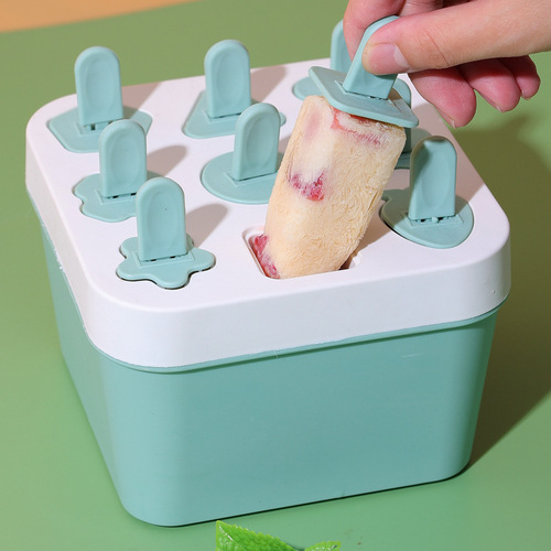 New 9-Grid Home Snowflake Mold DIY Cute Children's Ice Stick Self-Made Ice Cream Bar Ice Cream Mold Ice Model