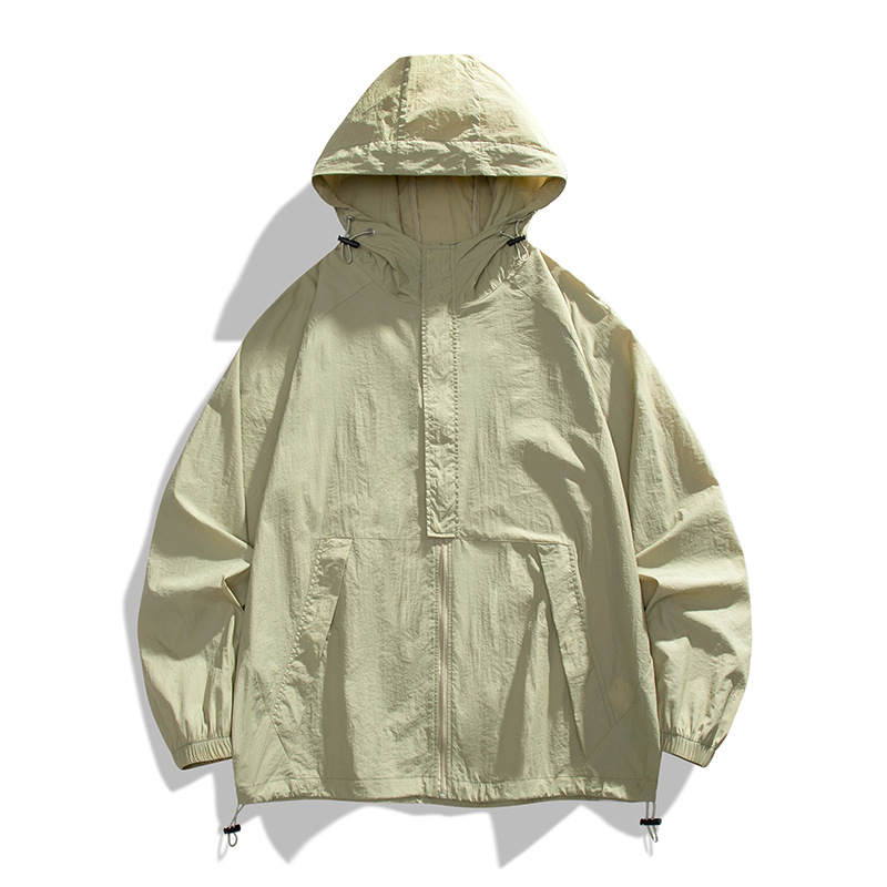 Trendy Brand Summer Thin Sun Protection Clothing Men's Ice Silk Couple Sun Protection Clothing Jacket Men's Skin Clothing Fishing Clothing UV Protection