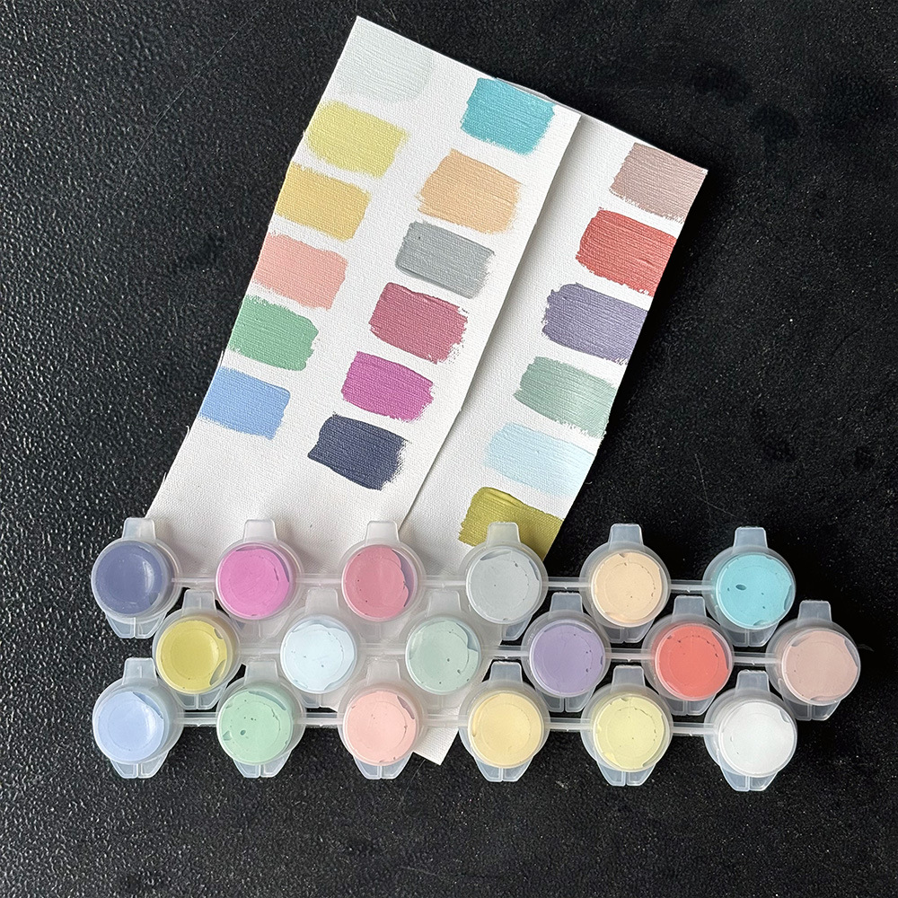 Morandi color series pigments, advanced gray acrylic pigments, self-service studio pigments, DIY col